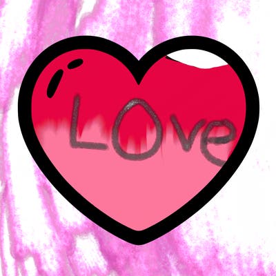 a blank heart