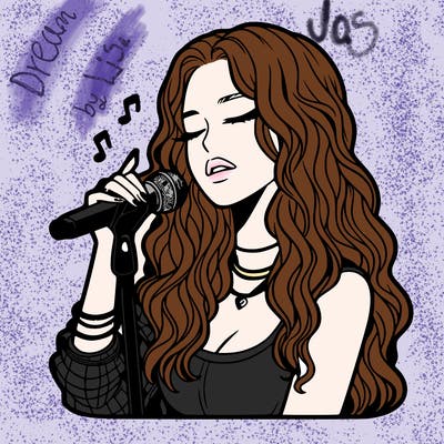 realistic female singer