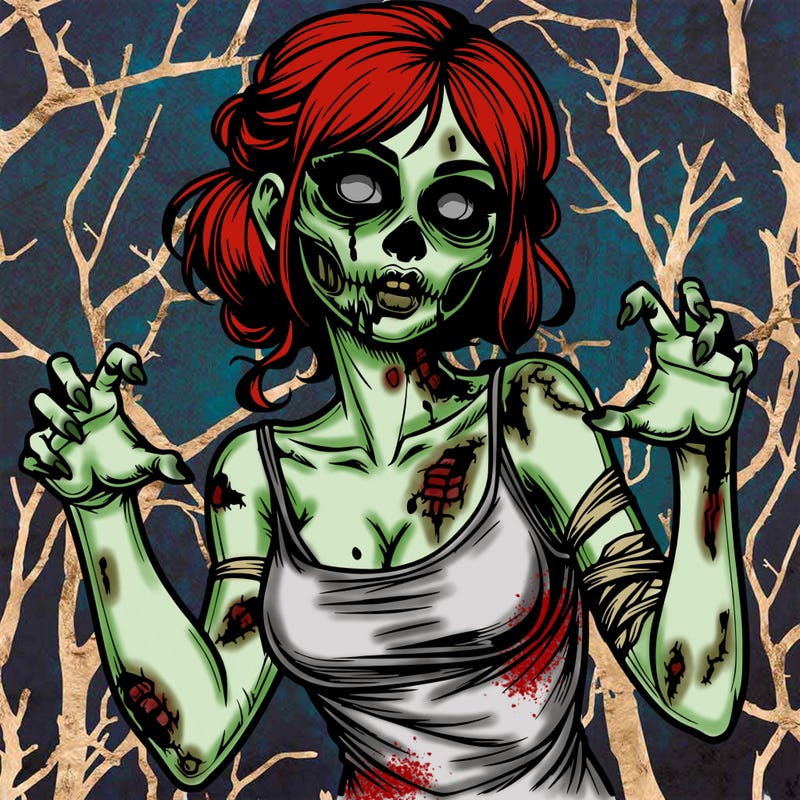 realistic zombie girl