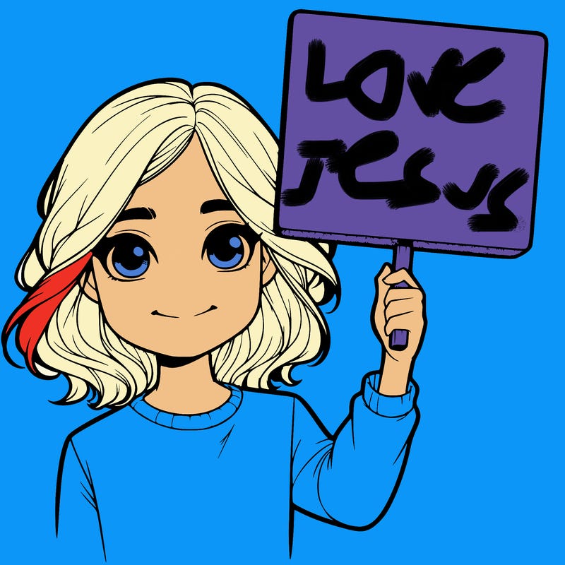 realistic girl holding up a sign