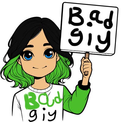 realistic girl holding up a sign