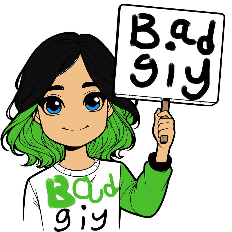 realistic girl holding up a sign