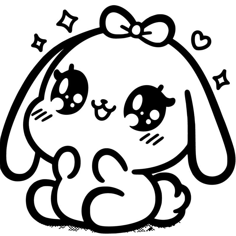 ultra cute kawaii bunny