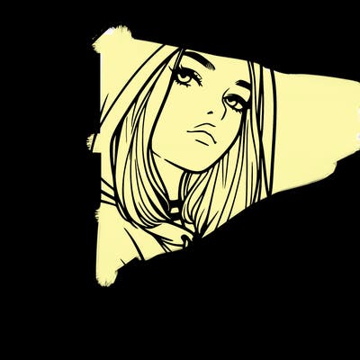 a realistic girl in a hoodie