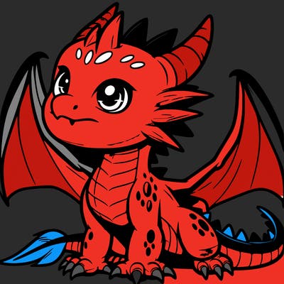 fierce baby night dragon