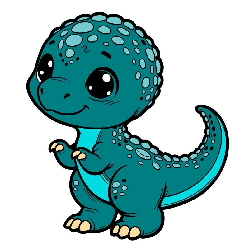 cute realistic baby dinosaur