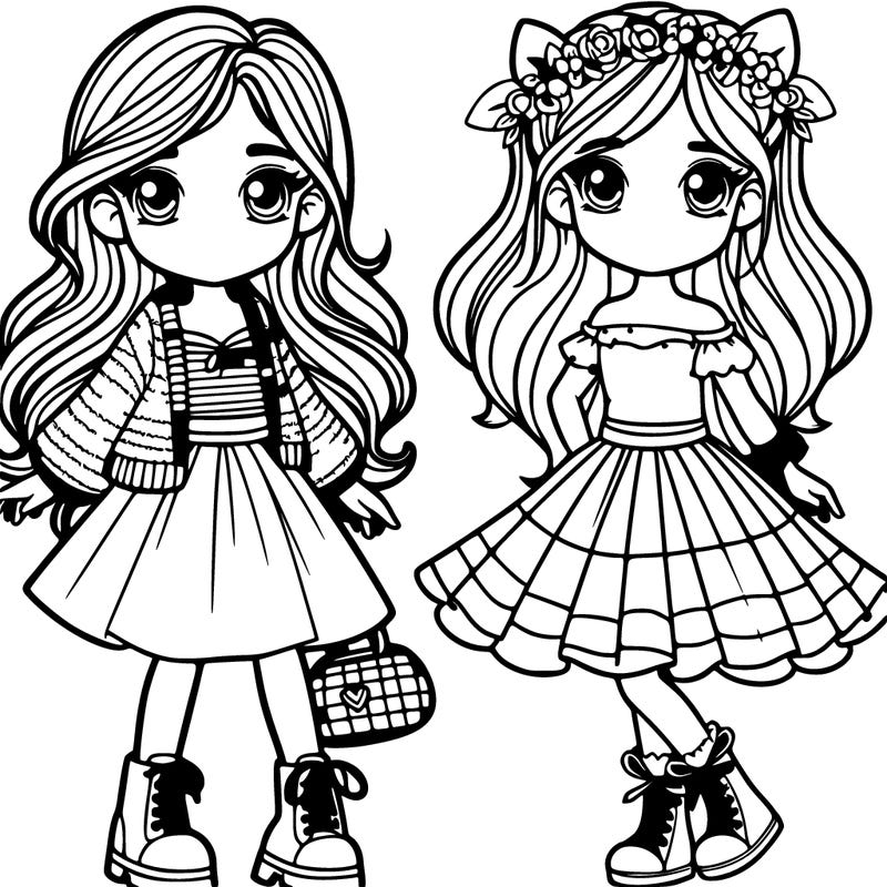2 girls