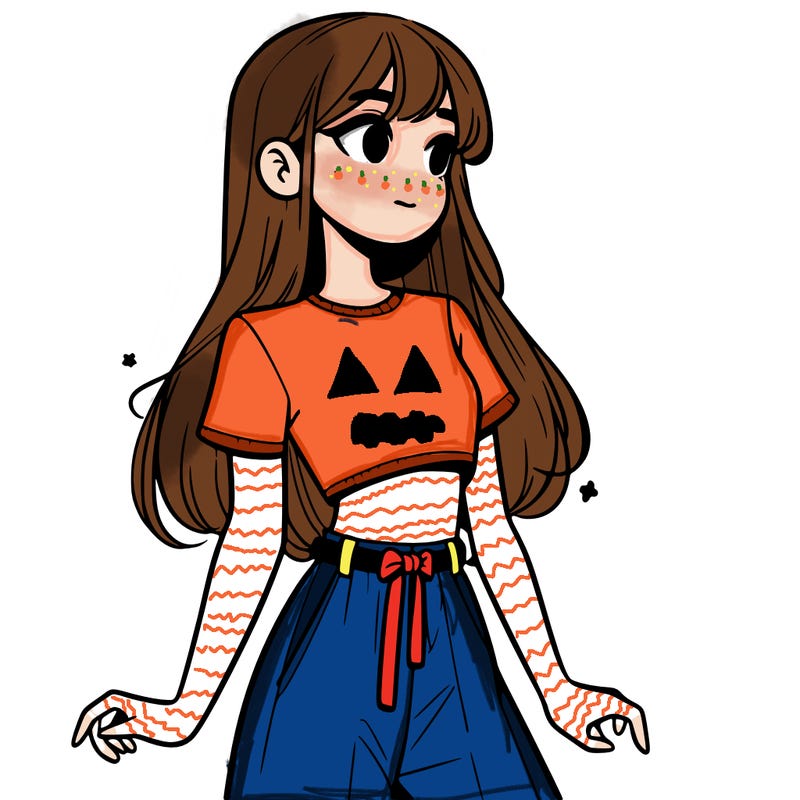 girl in a cute crop top