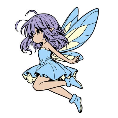 manga fairy flying