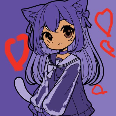 cat anime girl