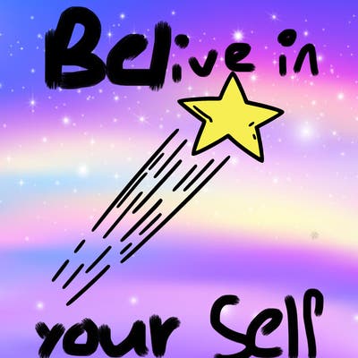 a shooting star in the sky