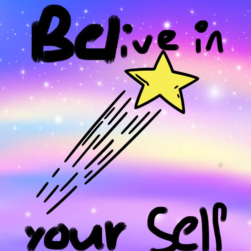 a shooting star in the sky