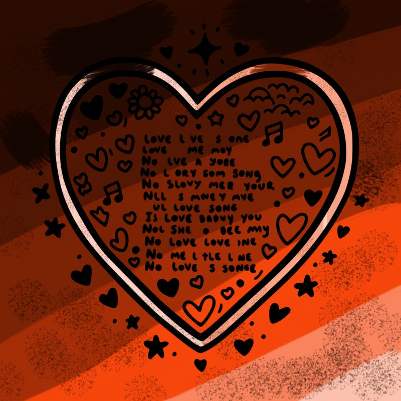 heart that has a love poem