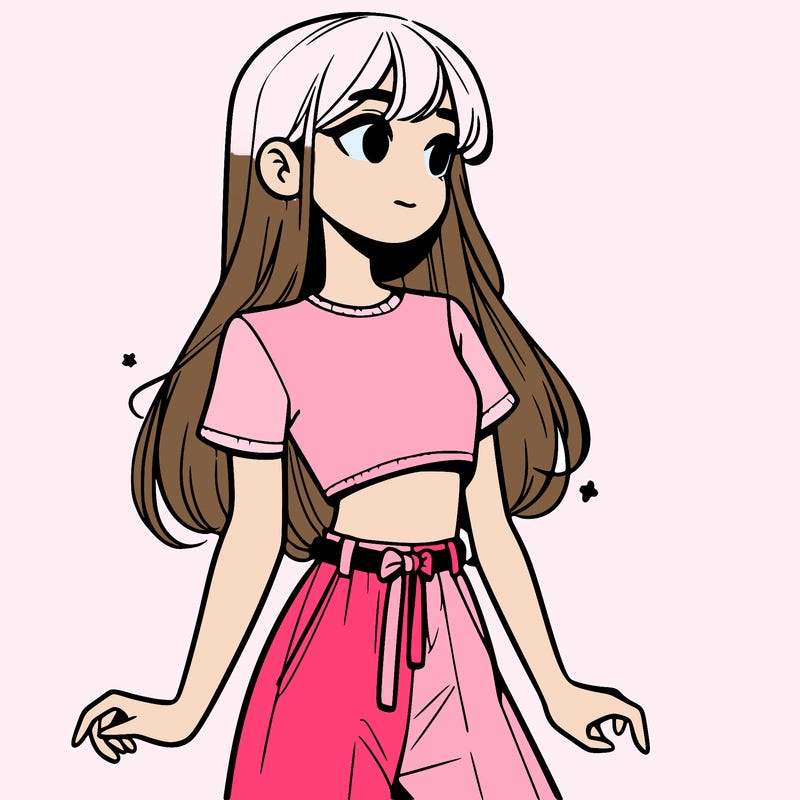 girl in a cute crop top