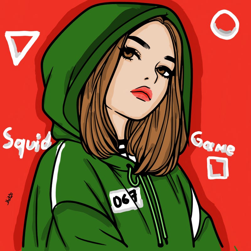 a realistic girl in a hoodie