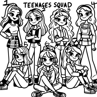 teenage girls squad