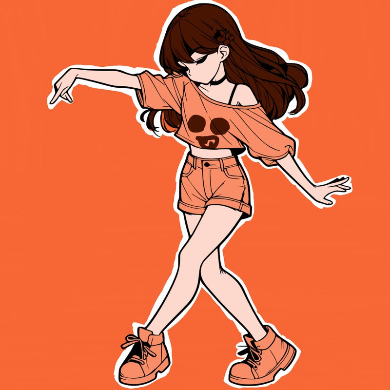 realistic girl danceing