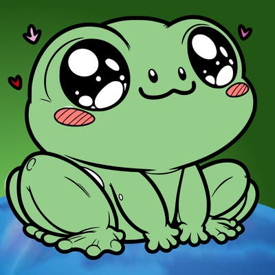 cute frog person realistic