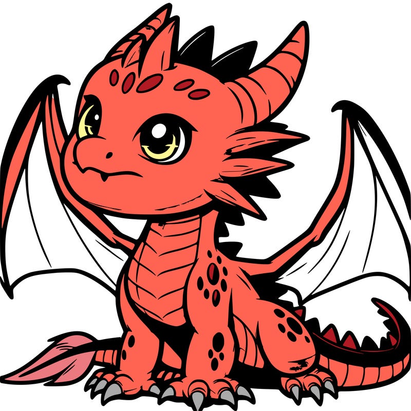 fierce baby night dragon