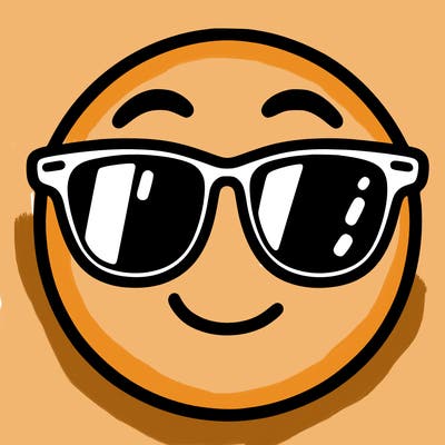 emoji with sunglasses