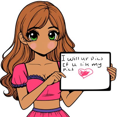 realistic pretty girl holding blank sign