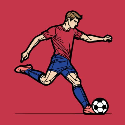 ronaldo shooting a soccer ball