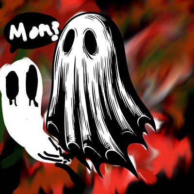 realistic creepy ghost