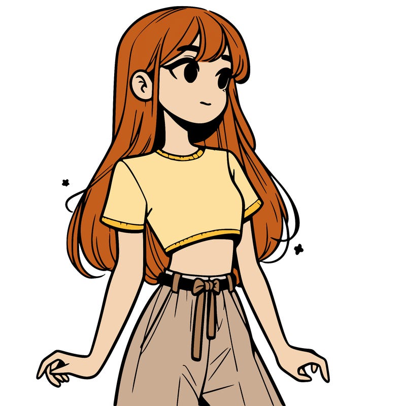 girl in a cute crop top