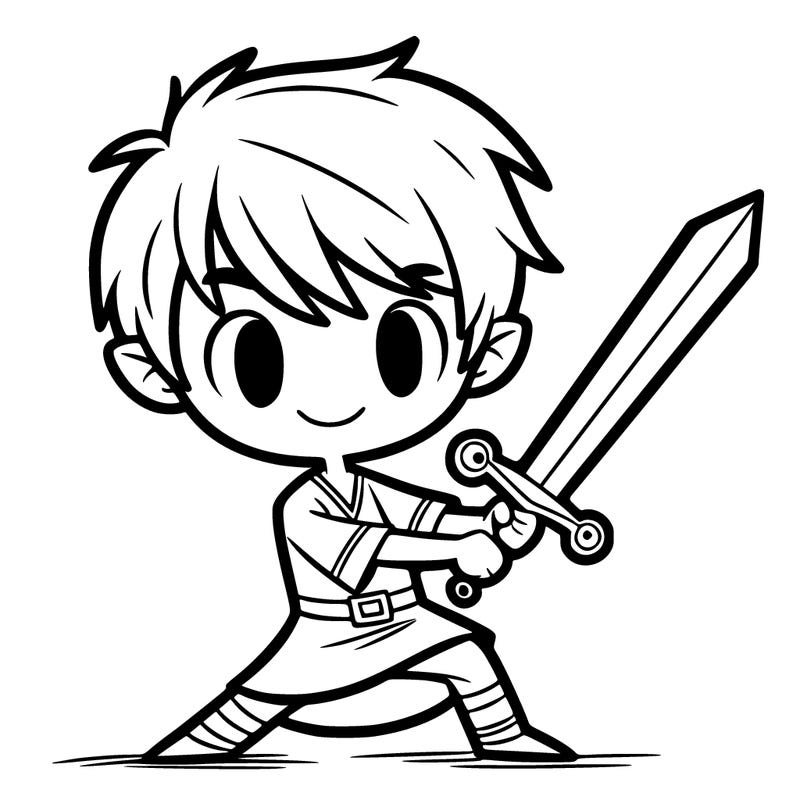 boy with a sword