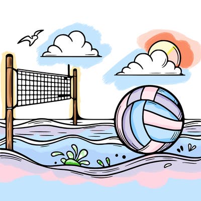 beach volleyball