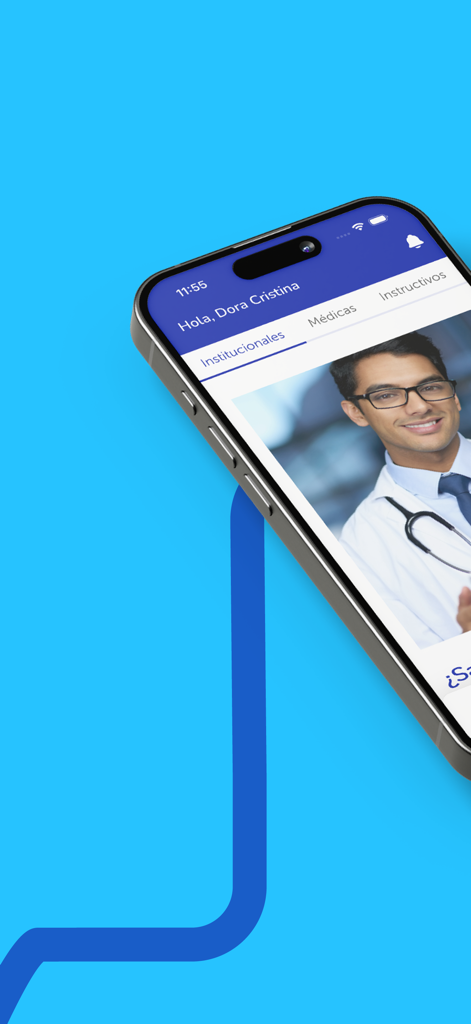 Smartphone displaying the Prestadores OSDE medical provider application dashboard