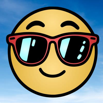 emoji with sunglasses