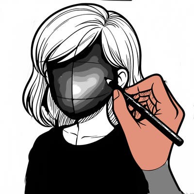 drawing a realistic person