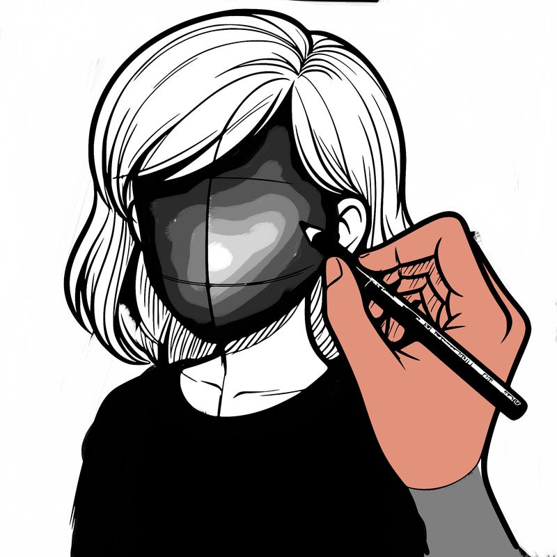 drawing a realistic person