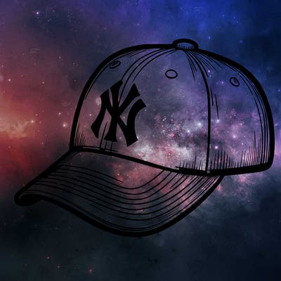 a realistic depiction of a yankees baseball hat