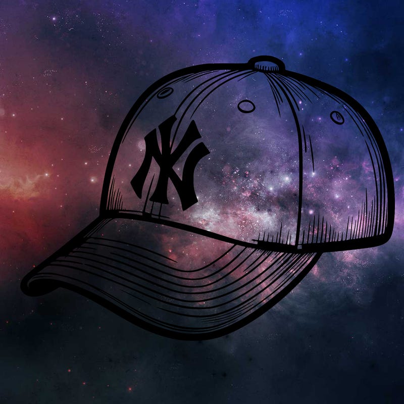 a realistic depiction of a yankees baseball hat