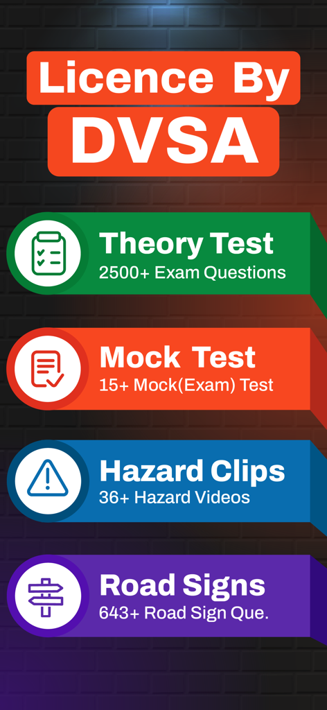 Driving Theory Test Kit 2026 ! - UK driving theory test app features including DVSA licensed mock tests and hazard perception clips