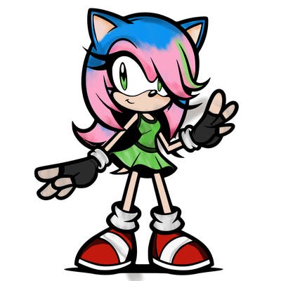 an original sonic character female