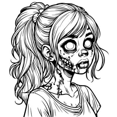 realistic zombie girl