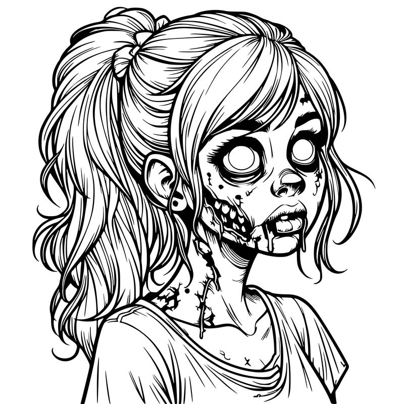realistic zombie girl