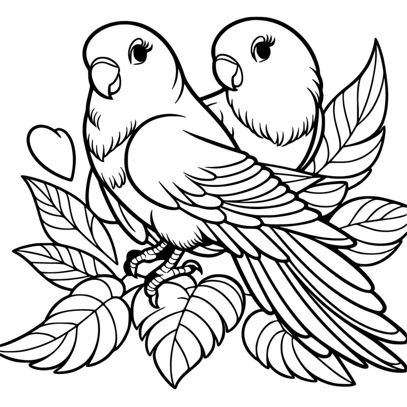 lovebird with a mate