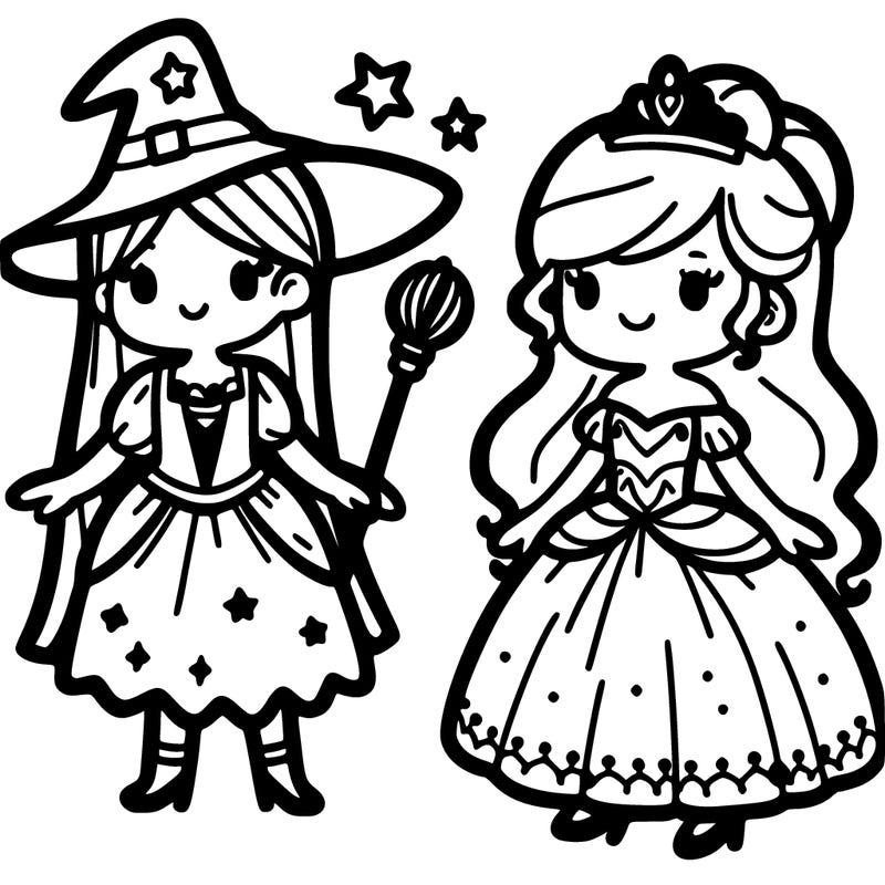 witch and a princess