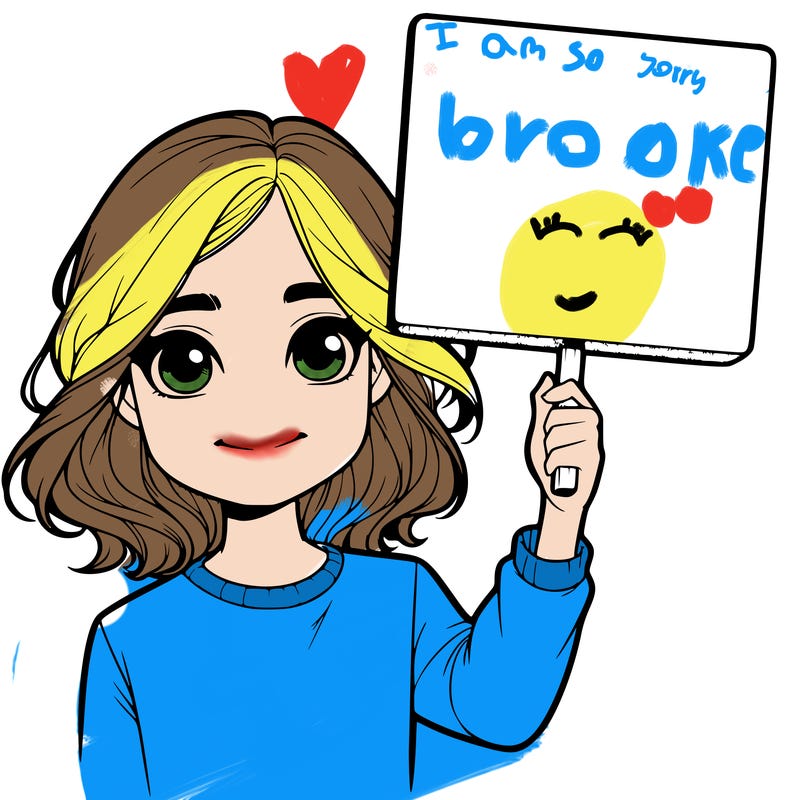 realistic girl holding up a sign