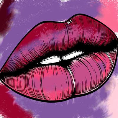 realistic lips