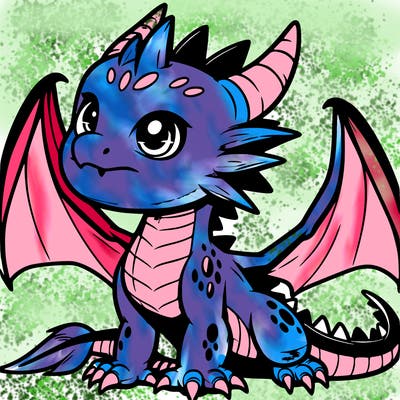 fierce baby night dragon