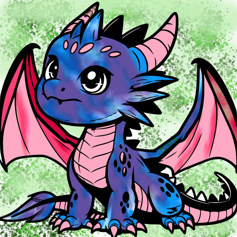 fierce baby night dragon