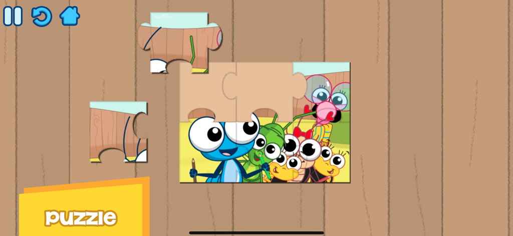 Juego interactivo de rompecabezas de personajes de Bob Zoom para la educación infantil temprana