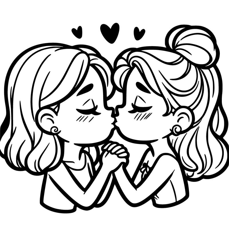 girls kissed