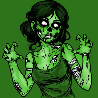 realistic zombie girl