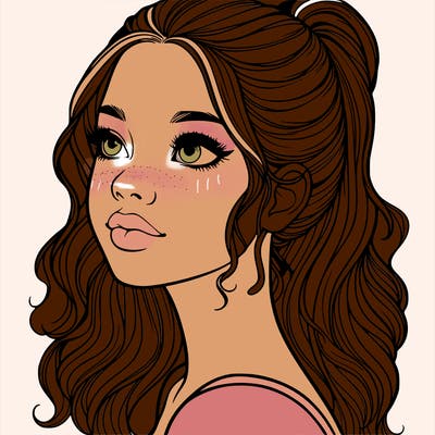 beautiful realistic girl